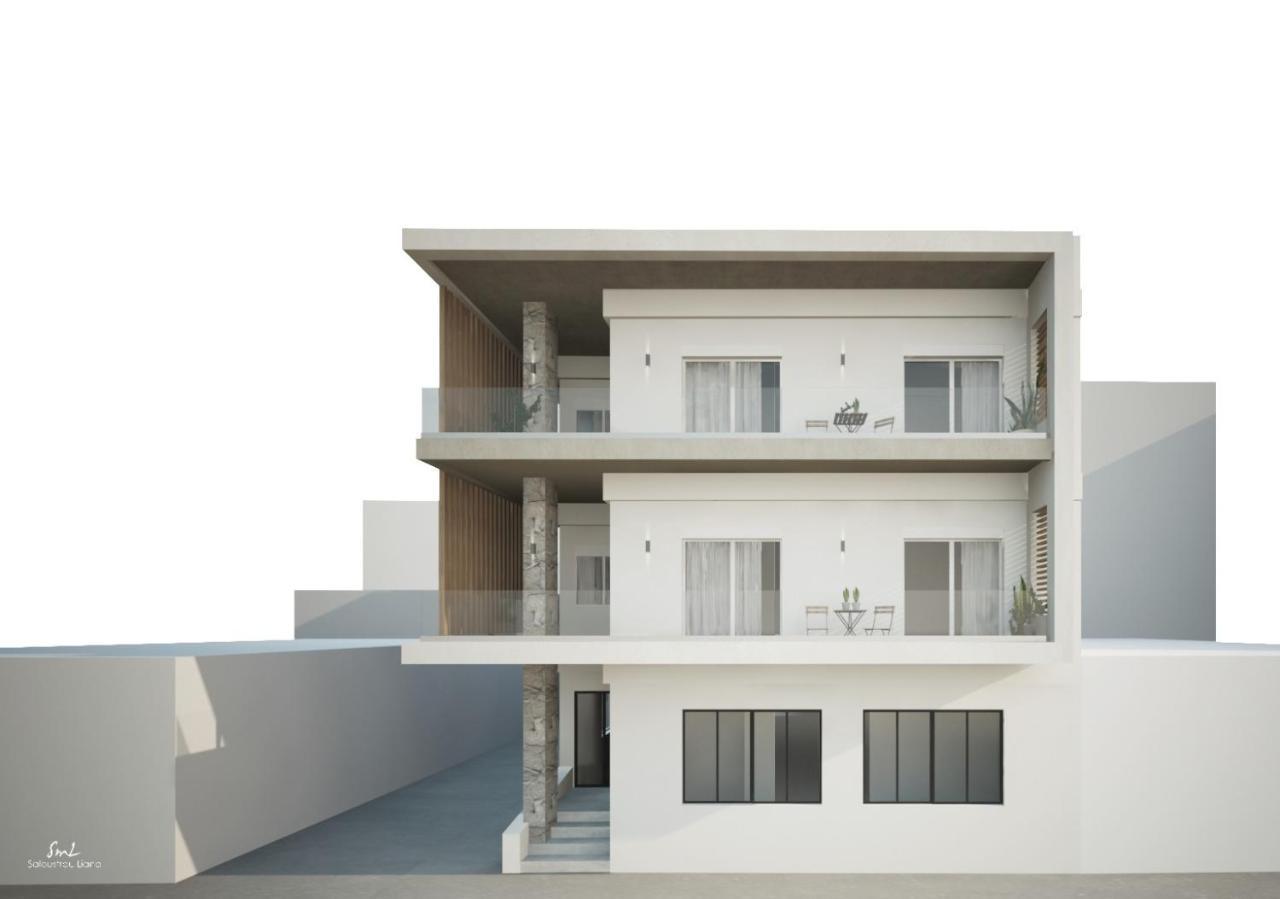 Khroma Luxury Suite 1 Beach Front Apartment ヘルソニソス エクステリア 写真